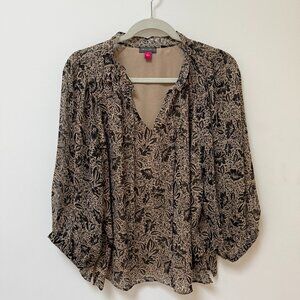 Vince Camuto Floral Shimmer Blouse